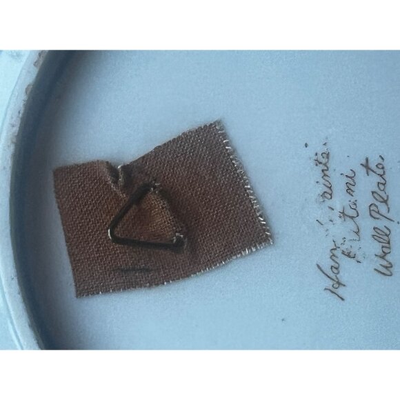 Vintage Japanese Hand-Painted Wall Plate With Duck & Lotus Design - Picture 8 of 8